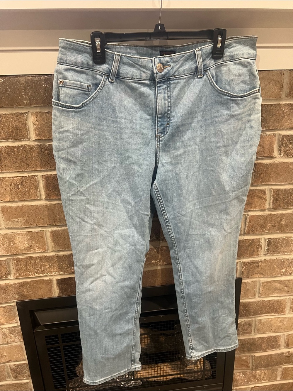 Lee Light Blue Straight Leg Women's Jeans